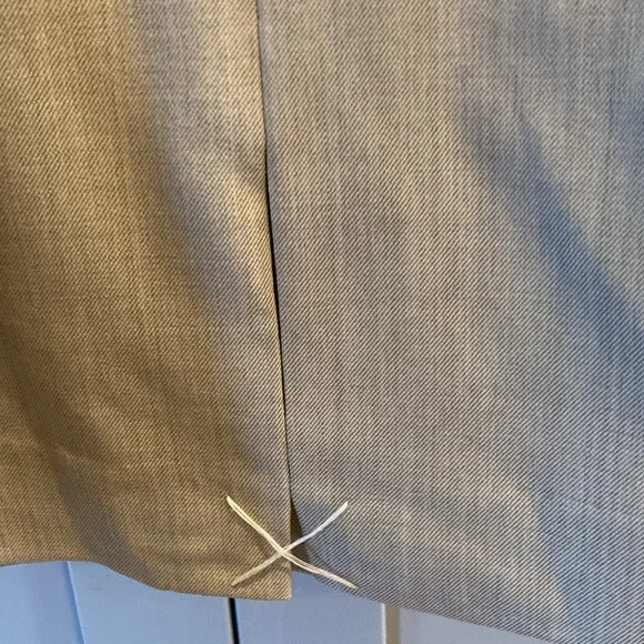 MM Lafleur Tan Sheath Dress Long Sleeve Crew Neck Work - Picture 6 of 10